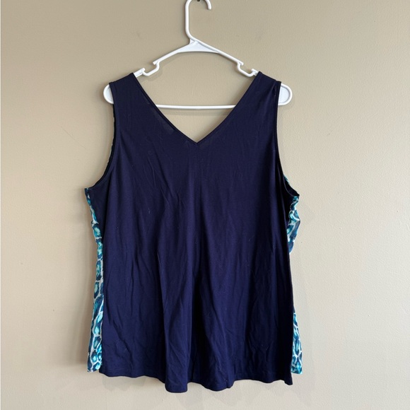 Como Vintage Blue Sleeveless Tank Top - Picture 2 of 5